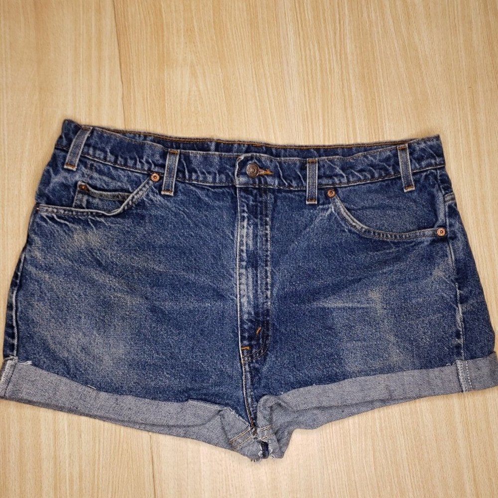 Levi's 505 Vintage Cutoff Denim Shorts 40